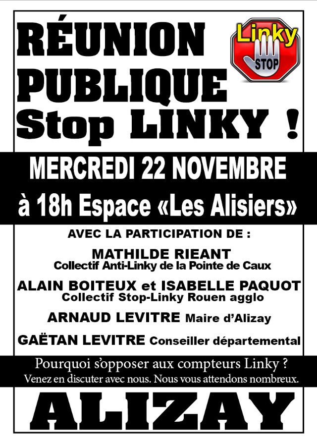RDV le 22/11 ! #Stoplinky #Alizayvillagesolidaire