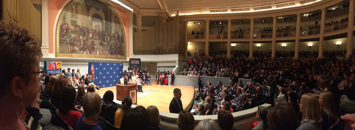 libbymwilliams's tweet photo. Yesterday was one for the books! Bravo to @UVA Womenโs Global Leadership Forum. It was so awesome to listen to @HillaryClinton & meet the First Ladies of Virginia!
@uvamorven @FirstLadyVA #WGLF #WomenLead https://t.co/9Nv1gysDaF