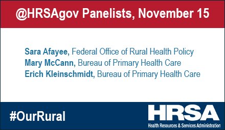 Thank you to all of our panelists for a dynamic discussion today about #OurRural #behavioralhealth!