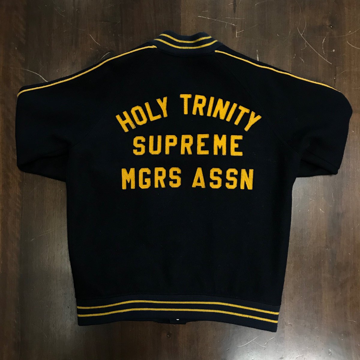 www.huayna.com.pe - 古典 Supreme Holy Trinity Varsity Jacket