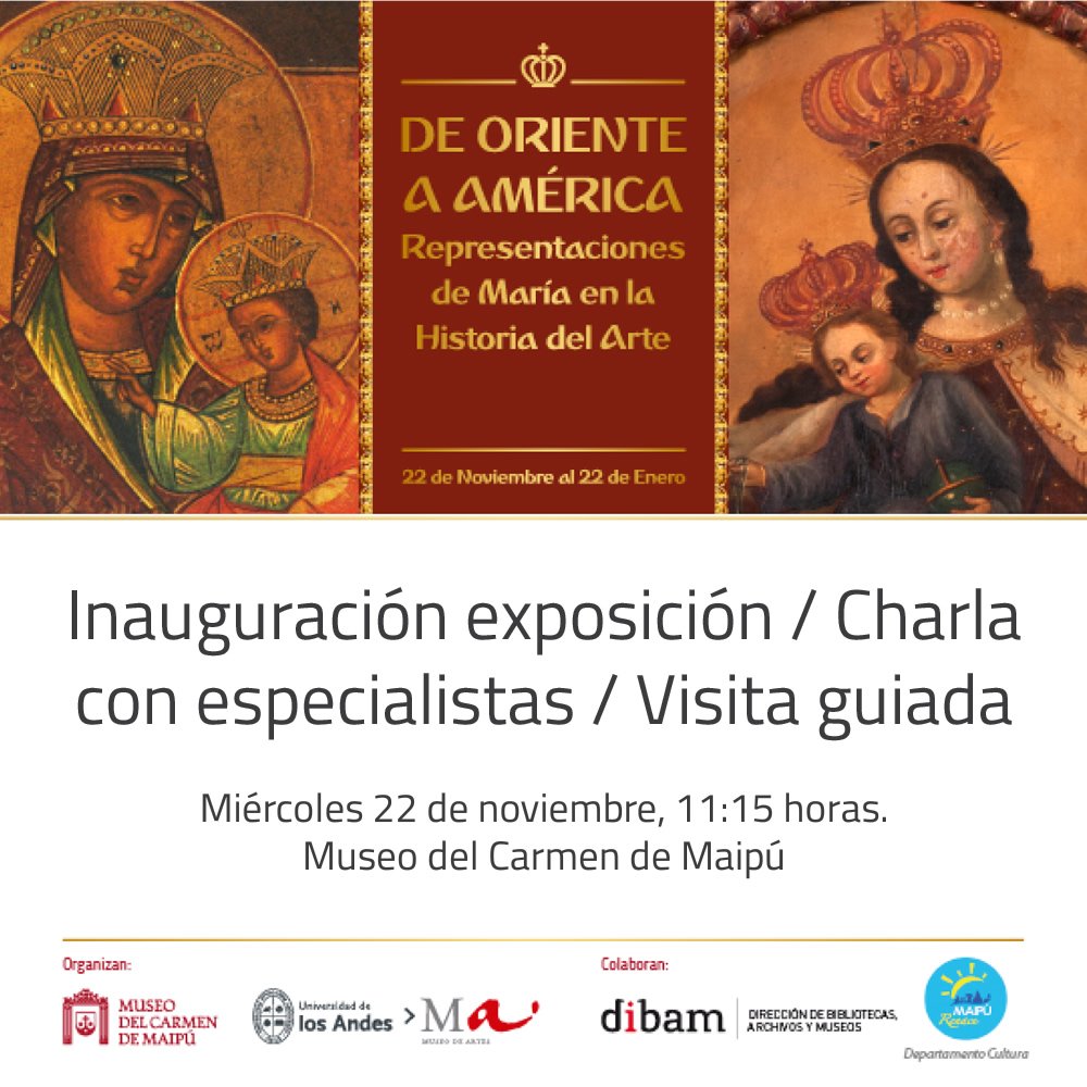 En el mes de María, puedes admirar sus imágenes en la exposición del Museo del Carmen de Maipú.