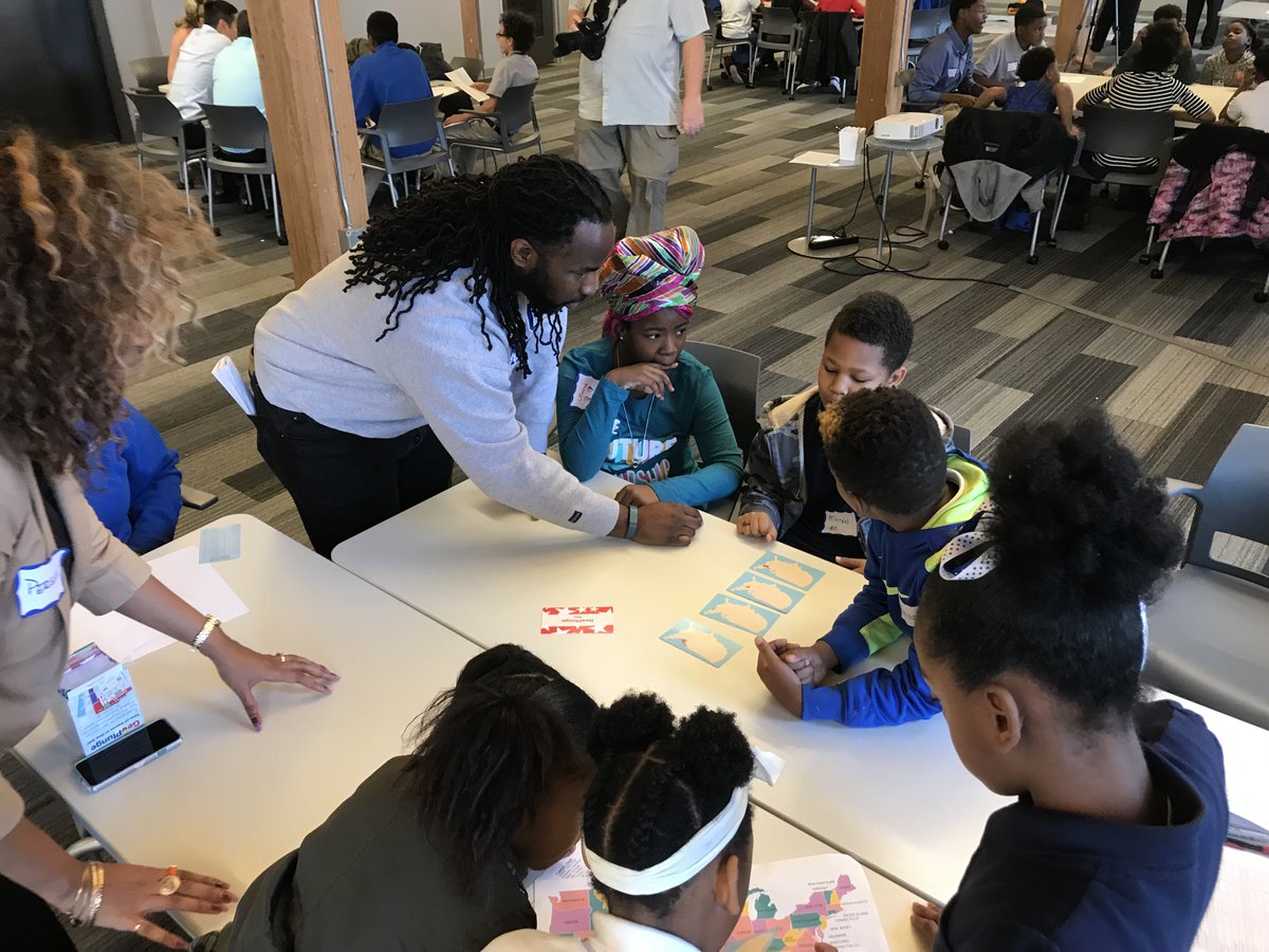 NGA_GEOINT's tweet photo. That's a wrap with @GeoPlunge! We had a splashing time learning about geography and working as a team. Thank you to our partners who made it possible: @AmericanGeo @LearningPlunge @boundlessgeo @SLPS_INFO @DowntownTREX @USGIF https://t.co/GSrDLLhdFc