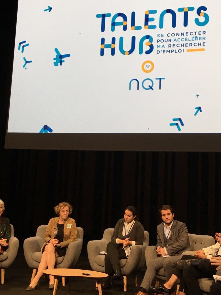 APc_lobbying's tweet photo. Succès de l’événement #TalentsHubNQT, en partenariat avec APc. 
Ministres, jeunes et @NQTasso autour de la table pour encourager le #parrainage et l'#emploi des jeunes. 
@BrunoLeMaire @murielpenicaud @J_Denormandie @mounir https://t.co/IjdSlLecxL