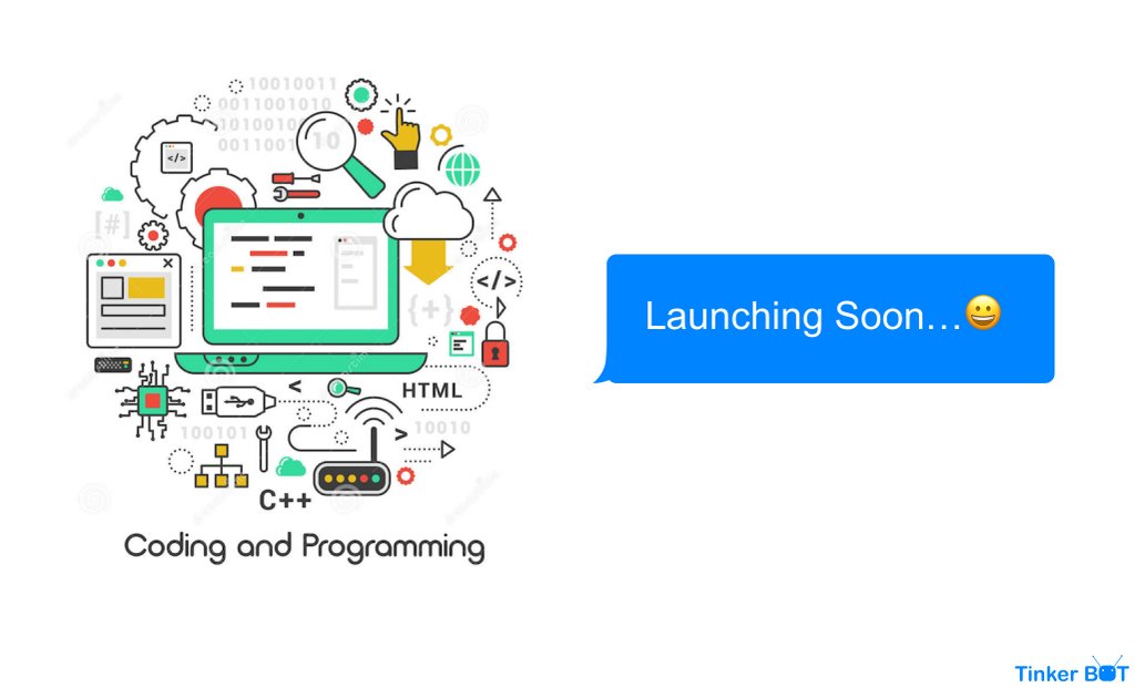 Tinkerbot_Labs's tweet photo. Coding and Programming skills.
#launchinsoon #programming #edtech https://t.co/h6mLZ44y8h