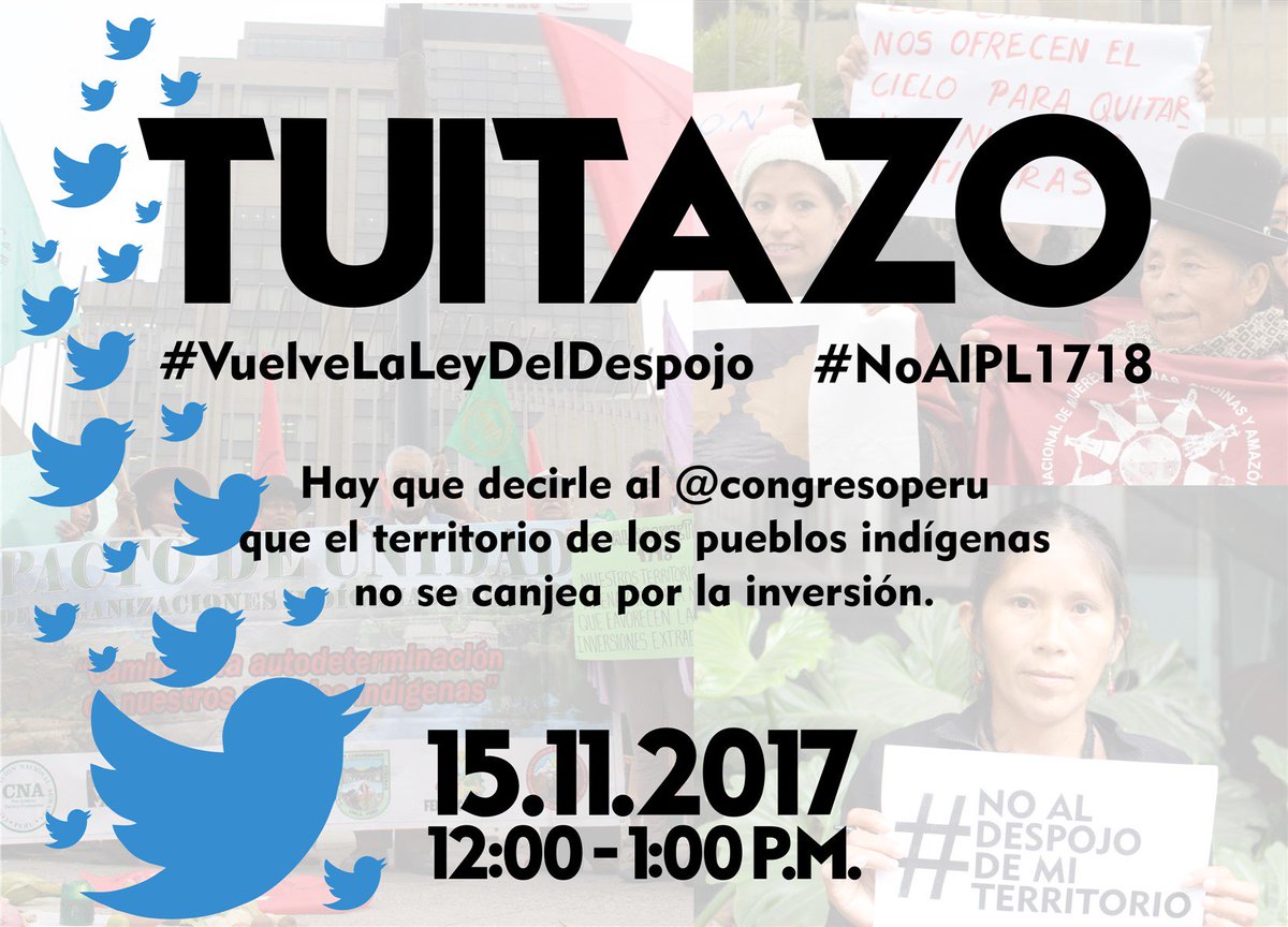 comunicamazonia's tweet photo. @comunicamazonia #VuelvelaLeydelDespojo #PL1718 https://t.co/UmUNSyaCVE