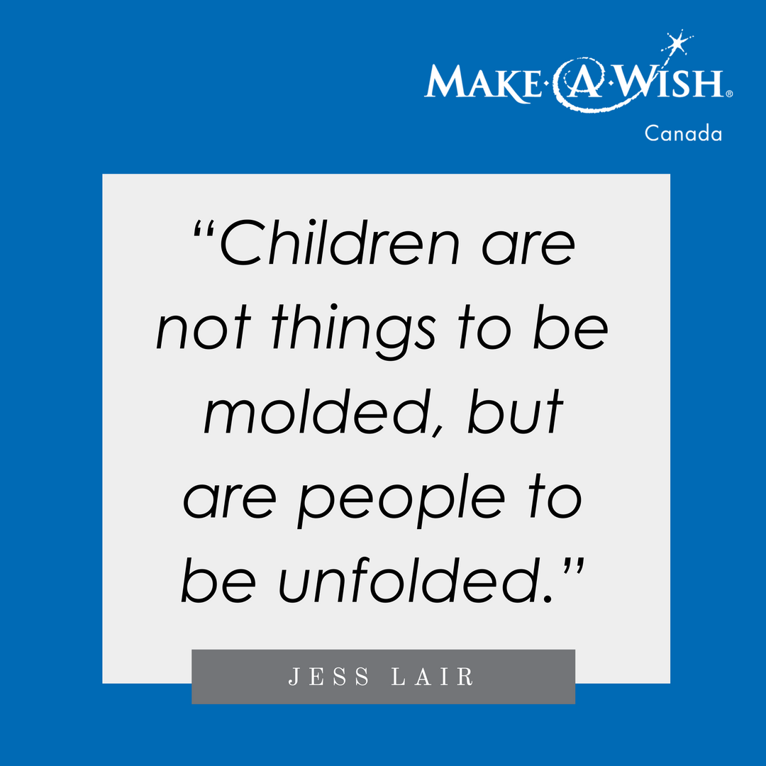 MakeAWishCA's tweet photo. Wishes give kids with critical illnesses the opportunity to make a choice for themselves - to do what makes them happiest! #WednesdayWisdom #MakeAWish https://t.co/2pROSY3uZd