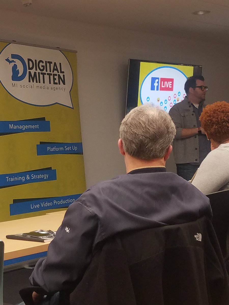 Miranda_TM's tweet photo. Exploring the impact of #FacebookLive at the @SMAMiorg Lunch and Learn with @jeffdehaven.
#smami #socialmedia #smm #socialmediamarketing https://t.co/k0p7GpAuyu
