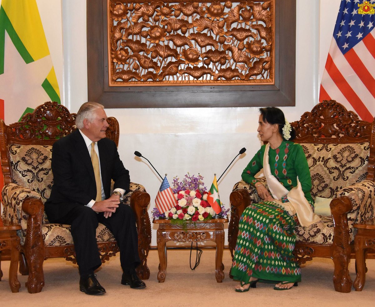 Joint Press Briefing of Myanmar State Counsellor Aung San Suu Kyi and US Secretary of State Rex W. Tillerson 
state.gov/secretary/rema…