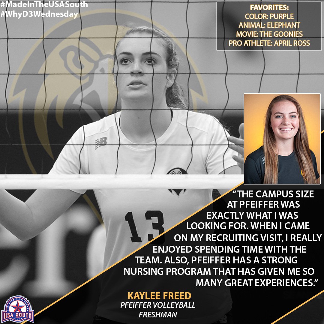 usa_south's tweet photo. #USASouth #WhyD3Wednesday with @PfeifferSports Kaylee Freed #MadeInTheUSASouth #WhyD3 https://t.co/PbvbJBnAK5