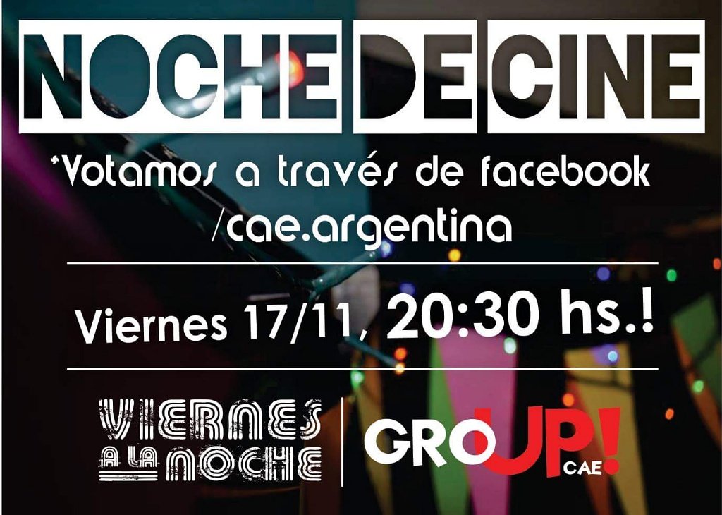 cae_arg's tweet photo. ¡En el próximo #VALN vamos a tener una noche de cine para toda la familia! ¡Ya esta abierta la votación en Twitter, Instagram y Facebook la peli más elegida por ustedes sera la que proyectaremos!
No te olvides de votar en
Facebook: cae.argentina
Instagram: cae_arg
TE ESPERAMOS! https://t.co/UevBRwDoeZ