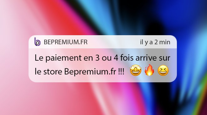 Grande nouvelle !! 😝

Le paiement en 3 ou 4 fois vous sera proposé dès lundi 20 novembre sur notre boutique Bepremium.fr ! ✌️🎈🎉  #cestdejanoel #hightech