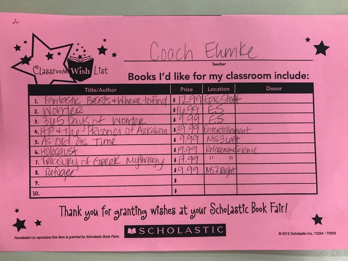 CoachKatzer7's tweet photo. Itโs the most wonderful time of the yearโ Book Fair time! ๐๐๐๐๐๐ #VillageNorth #CMSNorth https://t.co/J1g7uZLdjB