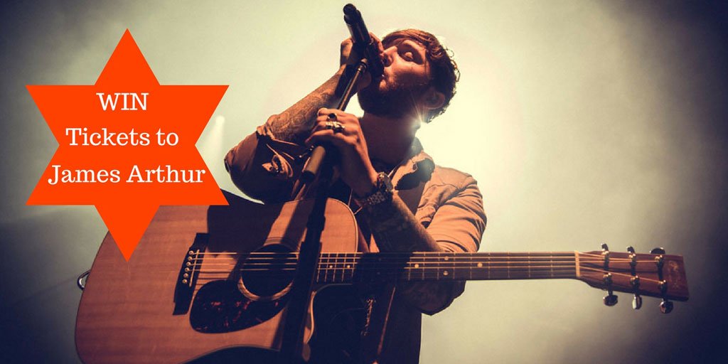 Win tickets to see James Arthur live! Free entry at bit.ly/2iHTc9s (ends 9am Mon 20th November, entrants 18+, T&amp;C's apply). Good Luck!