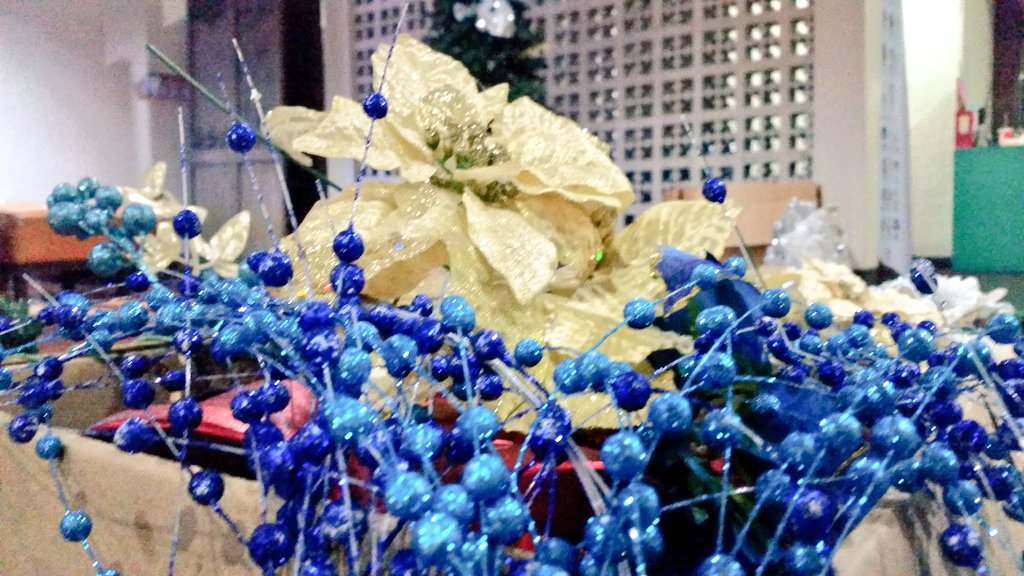 Eirizu's tweet photo. Putting up Christmas decorations at the Ipil lobby while listening to Disney songs 💖 @ipilista https://t.co/XriAr0wIsl