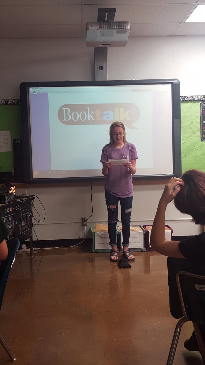 reevesclass's tweet photo. Book Jackets and Book Talks in Advanced ELA class. I'm so impressed with their creativity!!! #readingrocks #DJHSWILL https://t.co/MMyu1a6BXo