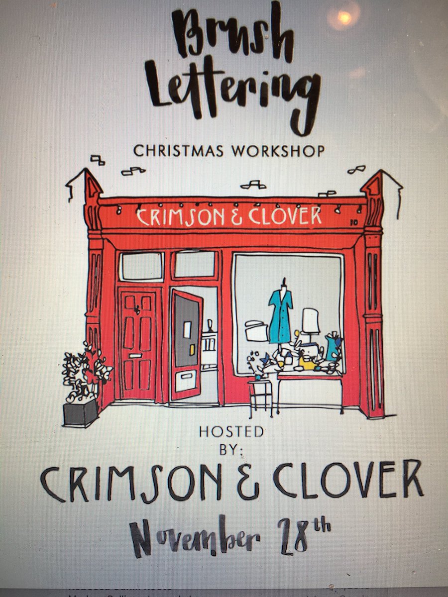 Clever <a href="/BettyEtiquette/">Betty Etiquette</a> has created this lovely artwork of our little shop. Please get in touch for our festive workshop @Archibalds_Lee
