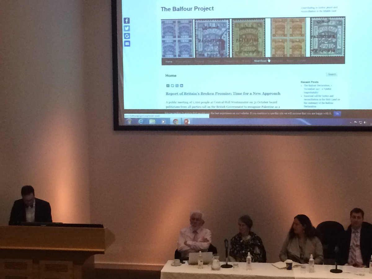 Symposium marking the 100th anniversary of the Balfour Declaration on now @HopeTutuCentre <a href="/LiverpoolHopeUK/">Liverpool Hope University</a> #Palestine #Israel @BalfourProject