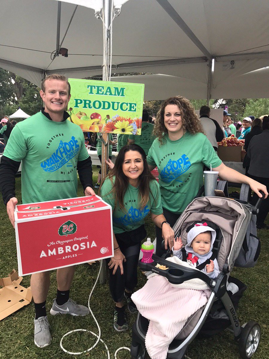 OppyProduce's tweet photo. Last week the Chino Hills team became #TeamProduce for the @cityofhope #WalkforHope21. Raising funds and distributing produce to walkers, everyone especially enjoyed their #AmbrosiaApples from @bctreefruits! #OppyPeople https://t.co/mpwR9DCDEt