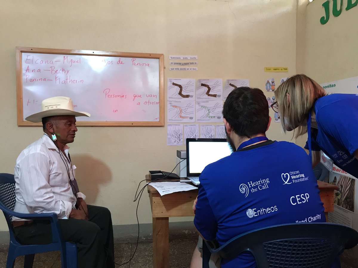 EntheosHearing's tweet photo. #HearingTheCall in Guatemala with our partner the #Oticon Foundation bringing the gift of hearing to dozens of people in need helping them reconnect with their community. https://t.co/Q3mDtjX2M6