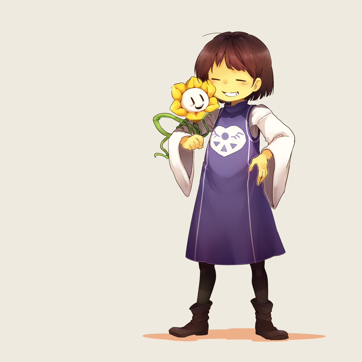 親善大使さんと花