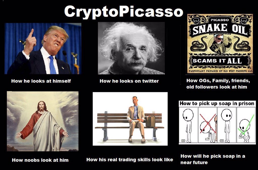 picassoscam's tweet photo. @loomdart Please make a poll. 😀 I believe #cryptopicasso is by now one of the most acknowledgeable scammers in crypto #bitstorektdom https://t.co/GFy1UH2O5n