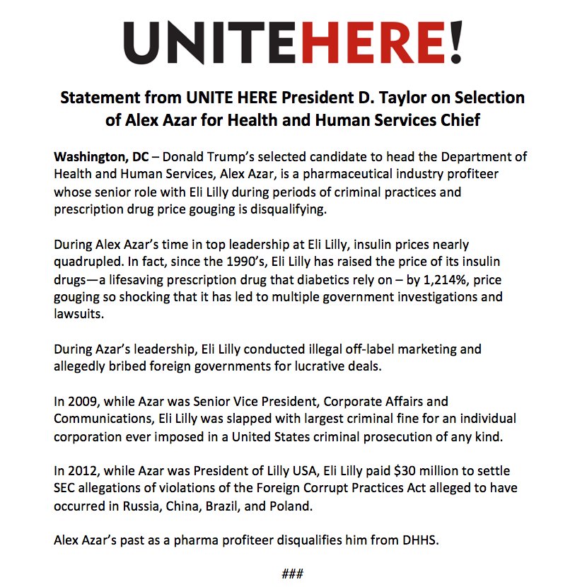 AffordableRxOR's tweet photo. Nominated HHS chief was part of the Eli Lilly team that hiked insulin 1,214% "Price gouging so shocking that it has led to multiple government investigations and lawsuits." We can't wait for the feds. #ItsUptoStates #RxTransparency #orpol #orleg https://t.co/esjxgYJbdu