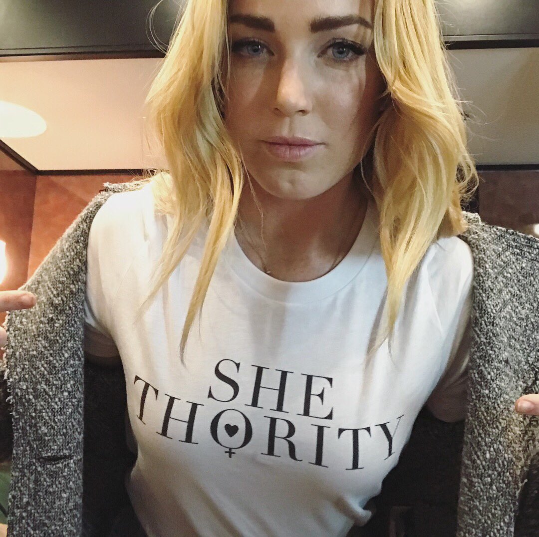 caitylotz's tweet photo. First ever @shethority shirts and sweatshirts are here 🙌link in my bio #wegotyourback https://t.co/UZcNY7h3fK