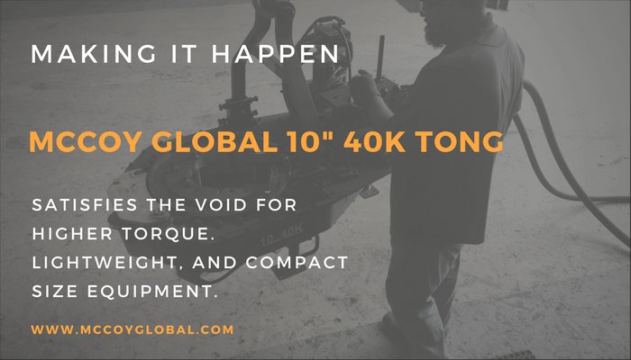 McCoyGlobal's tweet photo. Tough. Tested. Reliable.
The McCoy Global 10" 40K Tong offers higher torque and requires less space. https://t.co/DL2YbE3RJd