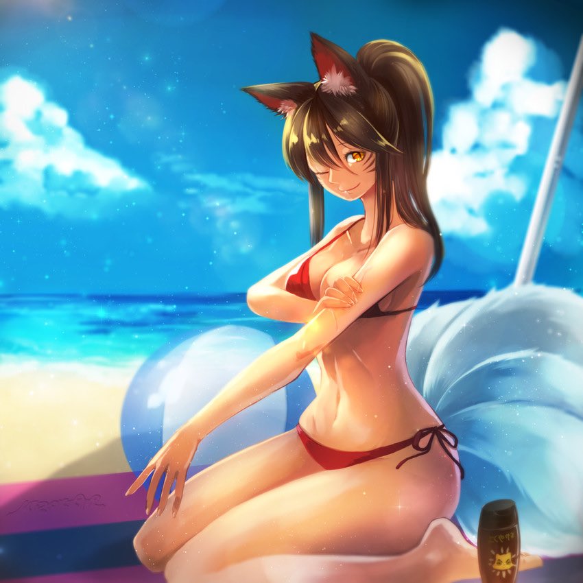 “What? Would you like to join me? Maybe you could rub some sun tan lotion on my back?” #OpenRp #OpenDm