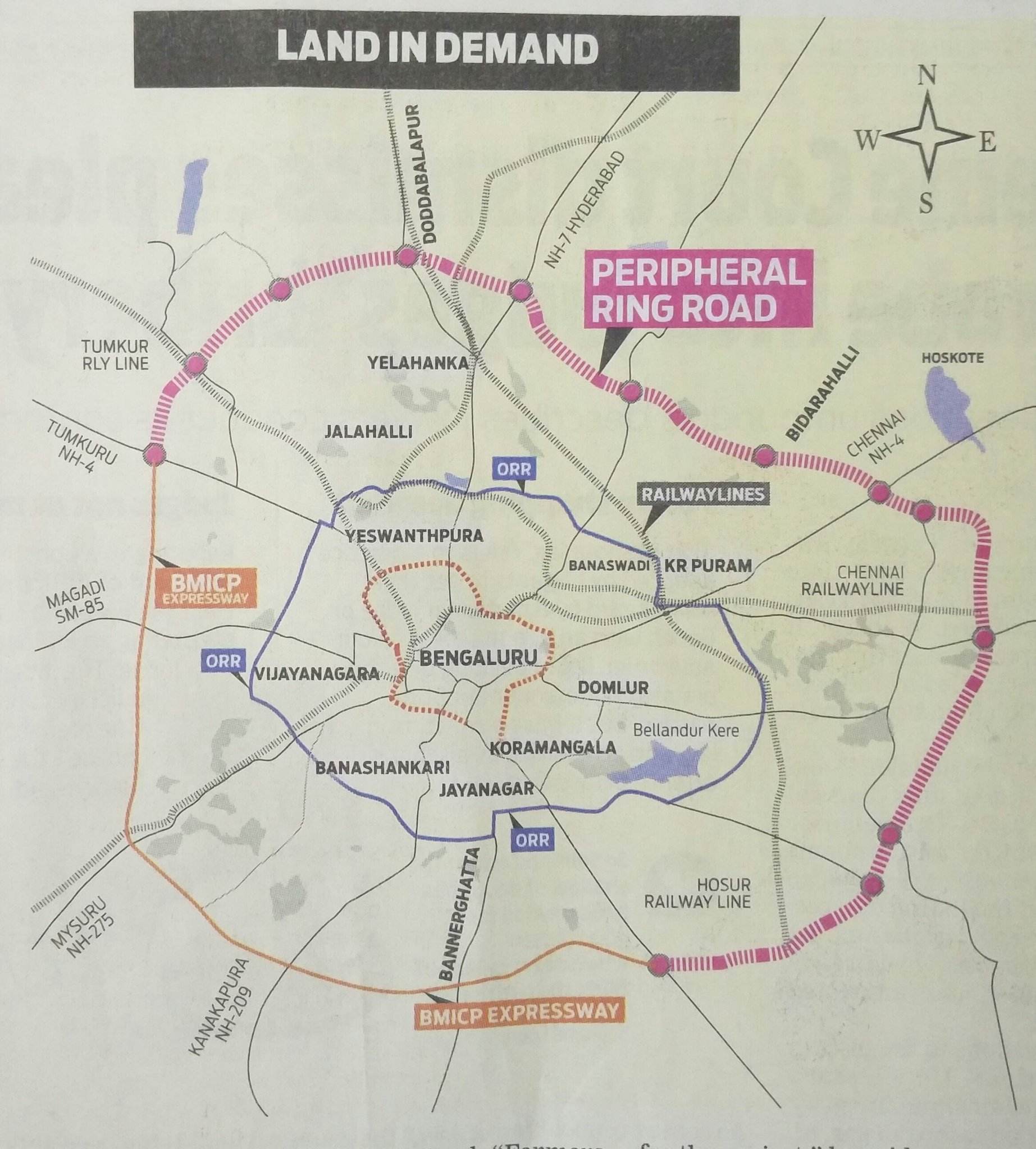 Peripheral Ring Road Bangalore Map Kiran Kumar S A Twitter: "@Nitin_Gadkari This Bengaluru Peripheral Ring Road  Project Is Stuck For 10 Years. State Govt Is Useless. Hyderabad To  Kanyakumari Traffic And Mangaluru To Tirupati Traffic Have No