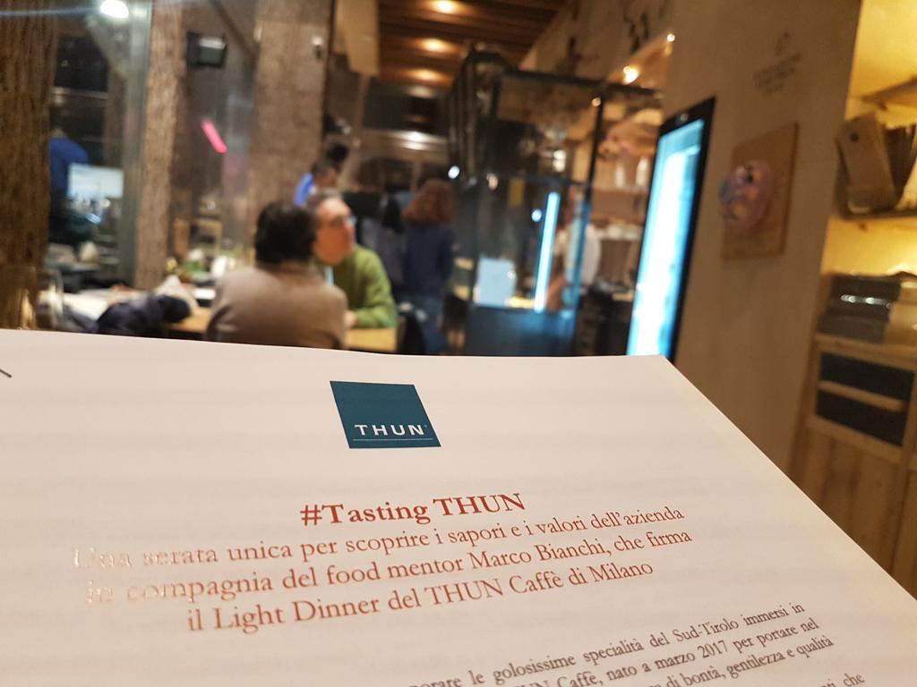 #Tasting #THUN una serata con <a href="/MarcoBianchiOff/">Marco Bianchi</a> dedicata al gusto per un'azienda attenta al dettaglio come all'ambiente