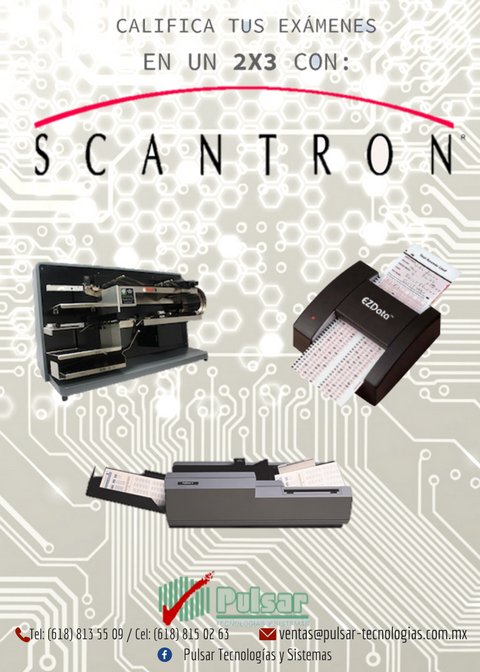 Pulsar_Dgo's tweet image. ¿ CANSADO DE CALIFICAR EXÁMENES?

#SCANTRON #EXAMENES #ESCUELA #COLEGIO #EVALUACION #MEXICO #LECTORESOPTICOS