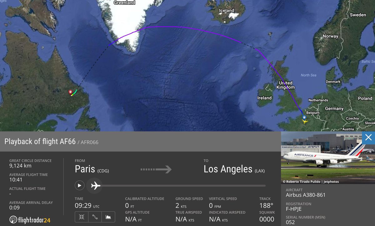 flightradar24's tweet image. 🔧 #AF66 Update

The engine for the return ferry will be carried to Goose Bay on an An-124 on 24 Nov. The damaged engine will be transported to Cardiff on 25 Nov. 

Schedule details and updates at blog.flightradar24.com/blog/air-franc…
