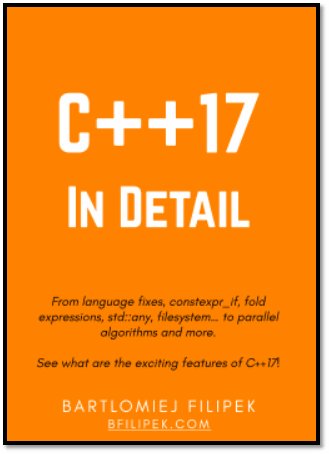 fenbf's tweet image. my free C++17 PDF:

C++17 in detail: Summary &amp;amp; Bonus j.mp/2zwM1eW

#programming #cpp