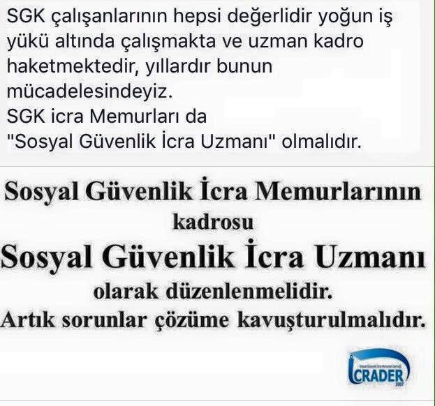 icrader's tweet photo. Sosyal Güvenlik Prim Alacaklarının Etkin ve Verimli Tahsilatı için #SGKİcraUzmanOlmalı @jsarieroglu @msbagli @cceylan58 @naci_agbal @MaliyeBakanligi @CSGBakanligi @RT_Erdogan @BA_Yildirim @sgksosyalmedya @icrader https://t.co/aLCbxTf2ek