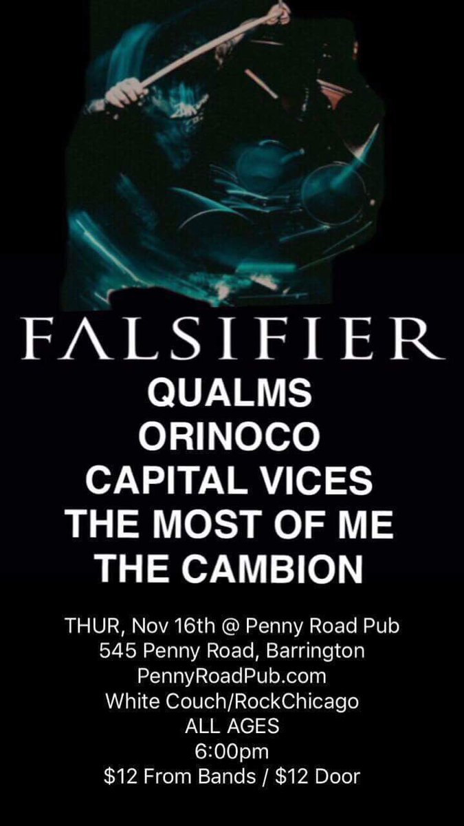 QualmsIL's tweet photo. This is tomorrow! Come hang! https://t.co/VLNrs4jLP8