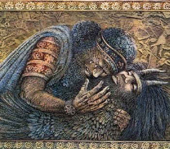 Gilgamesh is the story of a Sumerian King who lived c. 2100 BCE. It tells the story of his battles with demons, the death of his friend Enkidu, & his quest to find the secret of eternal life.The epic ends with Gilgamesh losing the secret to a snake & returning empty-handed.