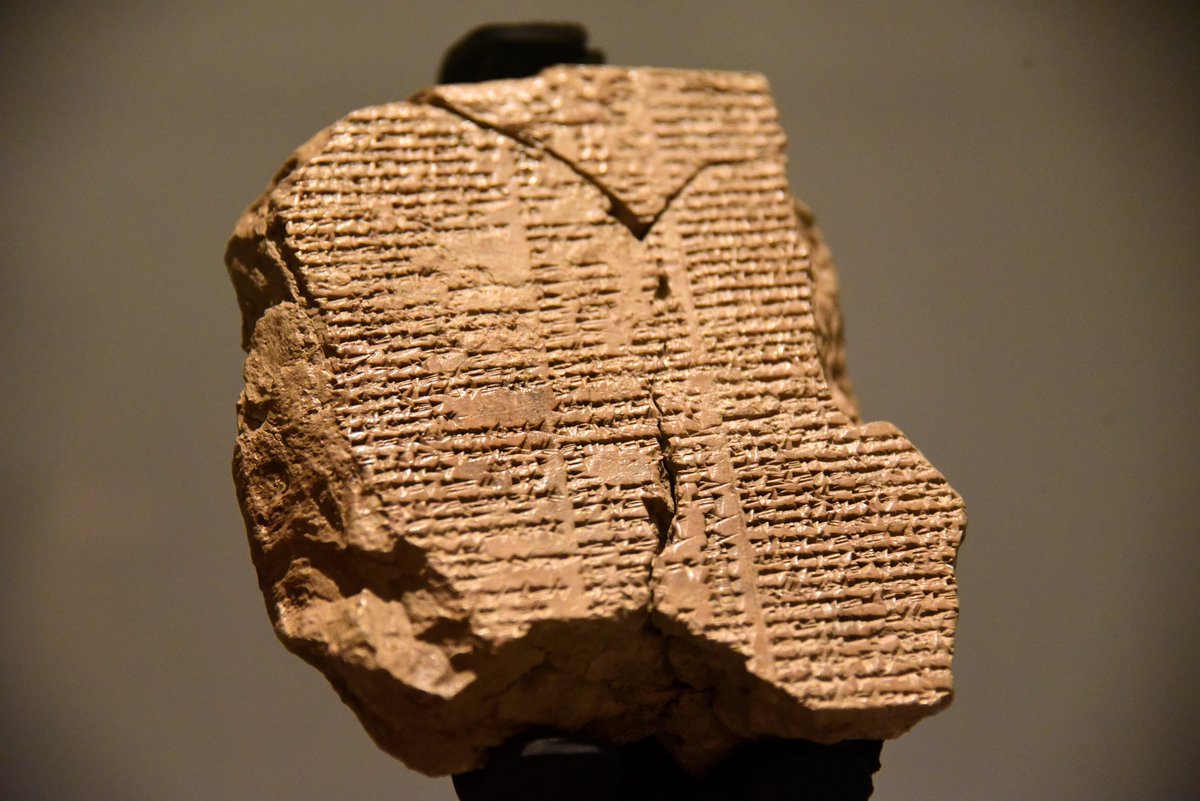 Only a small amount of texts were works of literature. Among them were the creation story, the myth of Adapa the first man, & stories such as the Poor Man of Nippur.The library also held The Epic of Gilgamesh, a masterpiece of ancient Babylonian poetry & the world’s first story