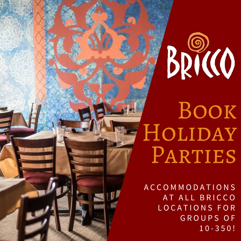 Bricco Restaurants are the perfect location for your holiday party. We can accommodate groups of 10-350! Call to make your reservation.
330-677-1335