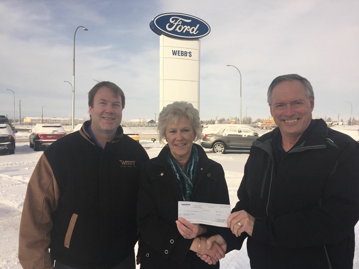 VDHFCampaign's tweet photo. #ThankYou to Webbβs for the generous contribution of $100,000!
βWe have a lot of customers past and present that have lived or will eventually live at the lodge. This is a way to say thank you, and in a few years, we may be joining them there."
#VDHF #Vermilion #LivingWell #AB https://t.co/nWQcIvqPMt