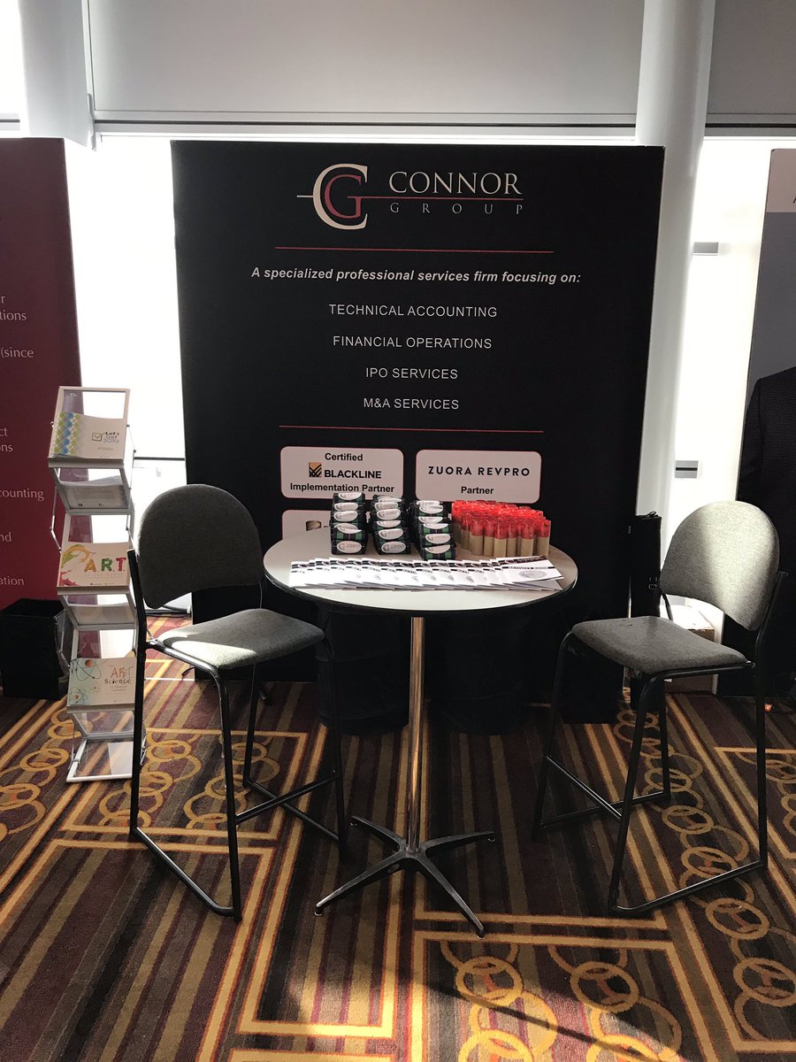 SaysDeepika's tweet photo. All set up and ready to go at @BlackLine conference In the Black! @ConnorGp https://t.co/n7WSK4kDuh