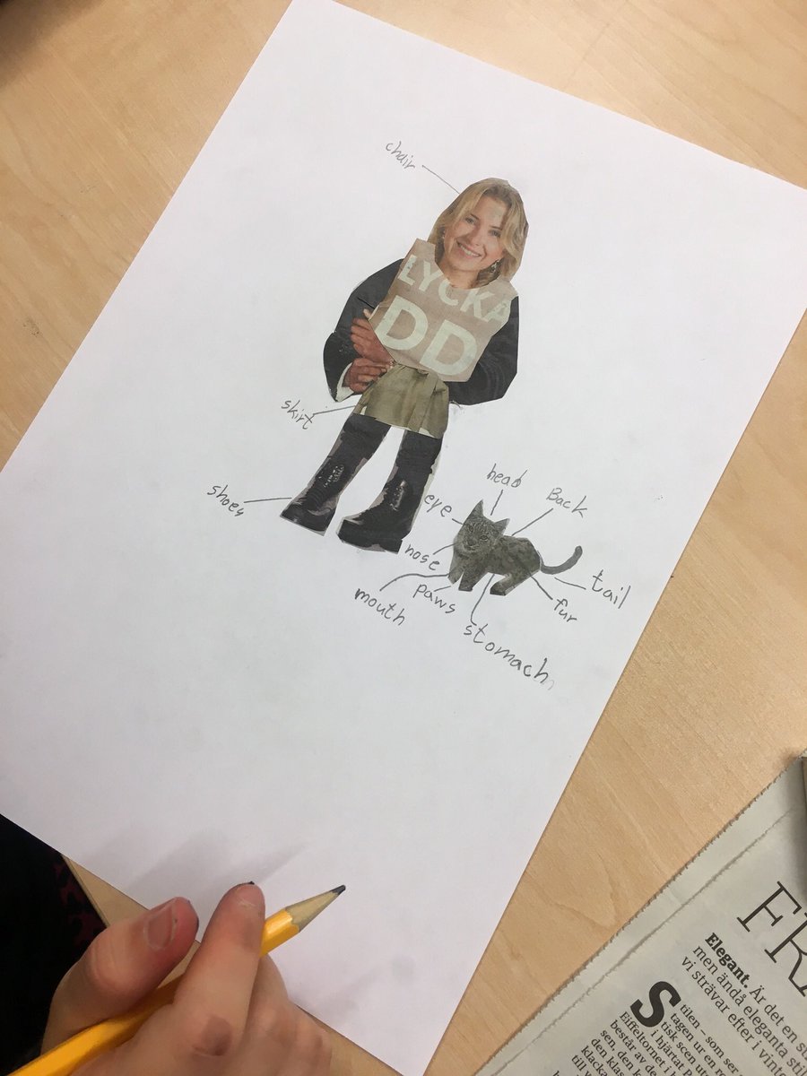 hanna_jn's tweet photo. Eleverna är kreativa på engelskalektionen! #Långmosseskolan #bildiskolan https://t.co/WNdOxYqBWS