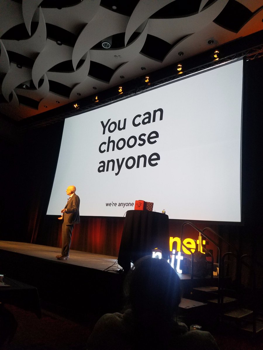 marykearl's tweet photo. There's no more normal. There's no more mass market. Your goal is the smallest possible market. @ThisIsSethsBlog #isum17 #internetsummit https://t.co/VgRCwSPpd0