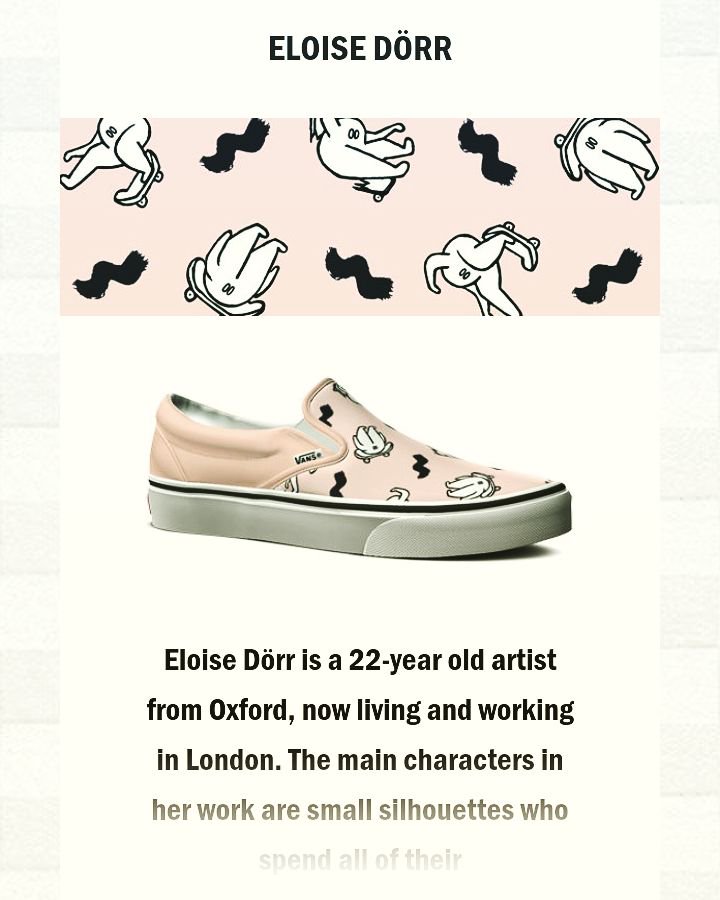 WeCanFly17's tweet photo. Check out #EloiseDorr s cutome print slip ons @vansskate online #gogirl https://t.co/xgOINOAyK6