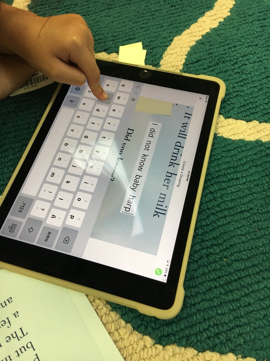 TechEAdams1's tweet photo. Loved doing some NF notice and note with @Seesaw and @lsublette #ssin2nd #2ndgRAEd #RAEinkaty #kisdelemtech https://t.co/cQys21sKVs