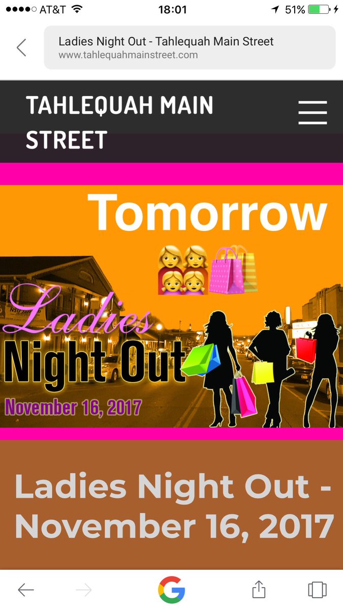 dwntwntahlequah's tweet image. This years #LadiesNightOut2017 event happening here in BEAUTIFUL Downtown Tahlequah is TOMORROW🛍👩‍👩‍👧‍👧🛍#ShopTahlequah #ShopLocal