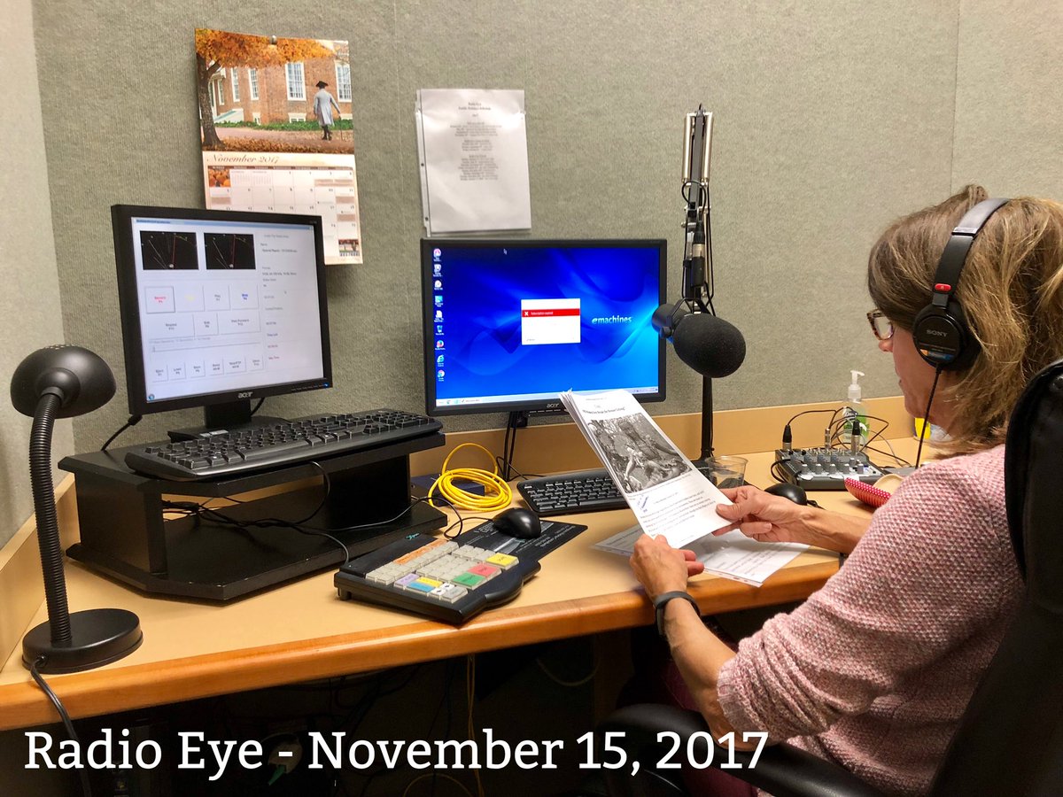 Mossotti9th's tweet photo. Recording articles this afternoon for @RadioEyeKY Eye as part of their #Kentucky series. They welcome volunteer readers for their broadcasts. Visit https://t.co/vLJrSLUsQe for more info. #Lexington #SharetheLex #RadioEye #LexKy https://t.co/tF757Nz6HE