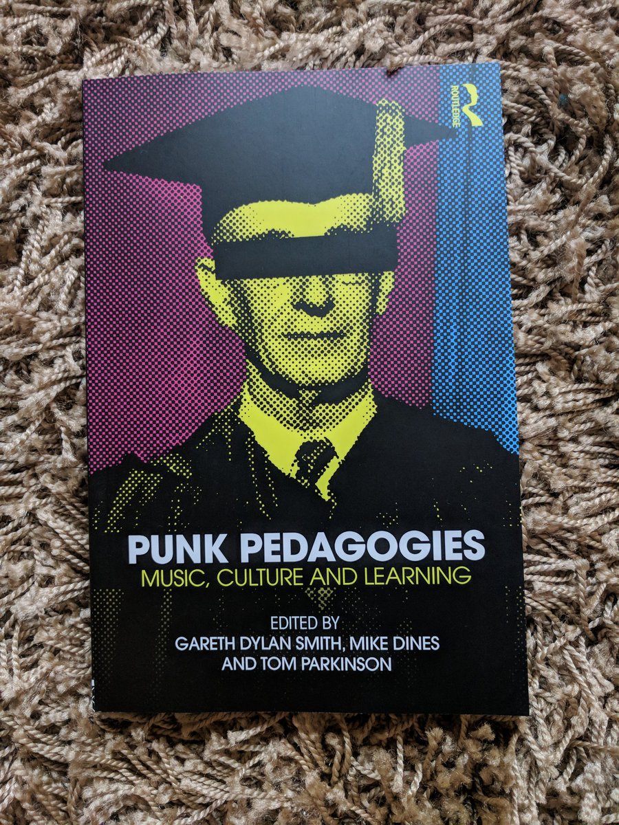 Had the privilege of writing a chp for this #punkpedagogies book which came out last month. Can't wait to read it all/excited to see how this field develops. #punkpedagogy #zines