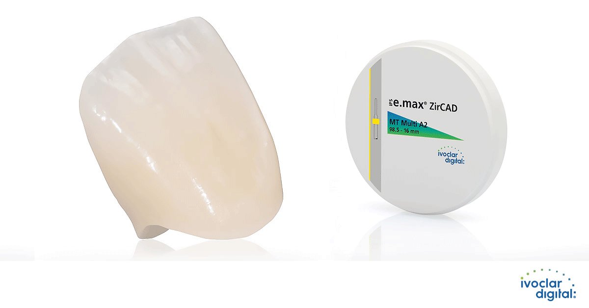 IPS e.max ZirCAD MT Multi: For highly esthetic monolithic restorations. bit.ly/2yFvTb2 #Ivoclardigital #IPSemax #ZirCAD