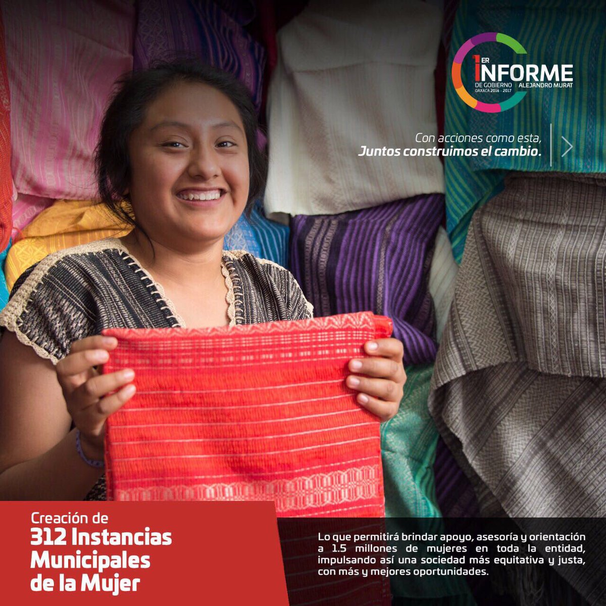 cpm_michoacan's tweet photo. Con la creación de 312 Instancias Municipales de la Mujer en todo el Estado, se brindará apoyo, asesoría y orientación a todas las oaxaqueñas. @alejandromurat   #1erInformeOaxaca https://t.co/rXbSVwnxQE